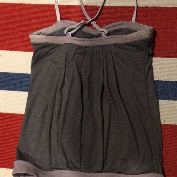 Lululemon Gray Tank Top adj straps - Picture 3 of 6